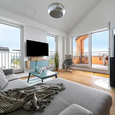 Ocean Sunset- Penthouse, Balkon, Kamin Lejlighed Olpenæs