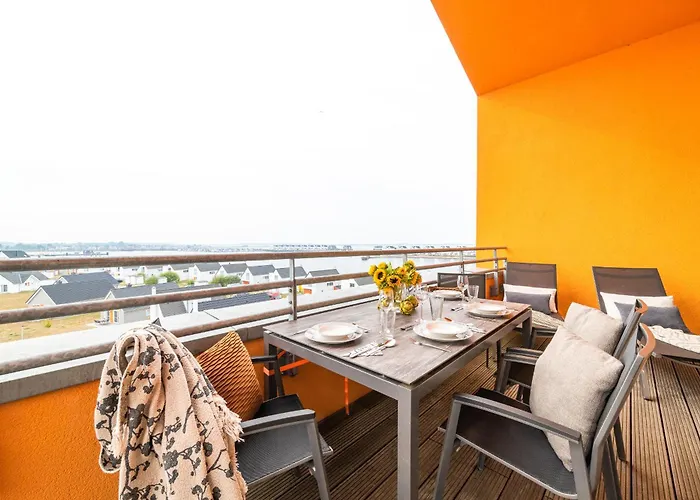 Ocean Sunset- Penthouse, Balkon, Kamin Olpenitz