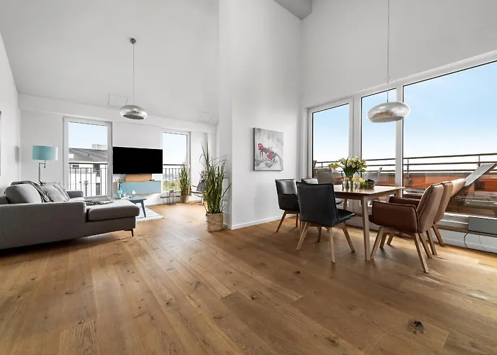 Ocean Sunset- Penthouse, Balkon, Kamin * Olpenitz